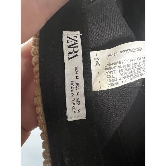 Zara Tan Corduroy Cap - Picture 5 of 5